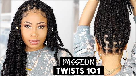 passion twist crochet hair tutorial